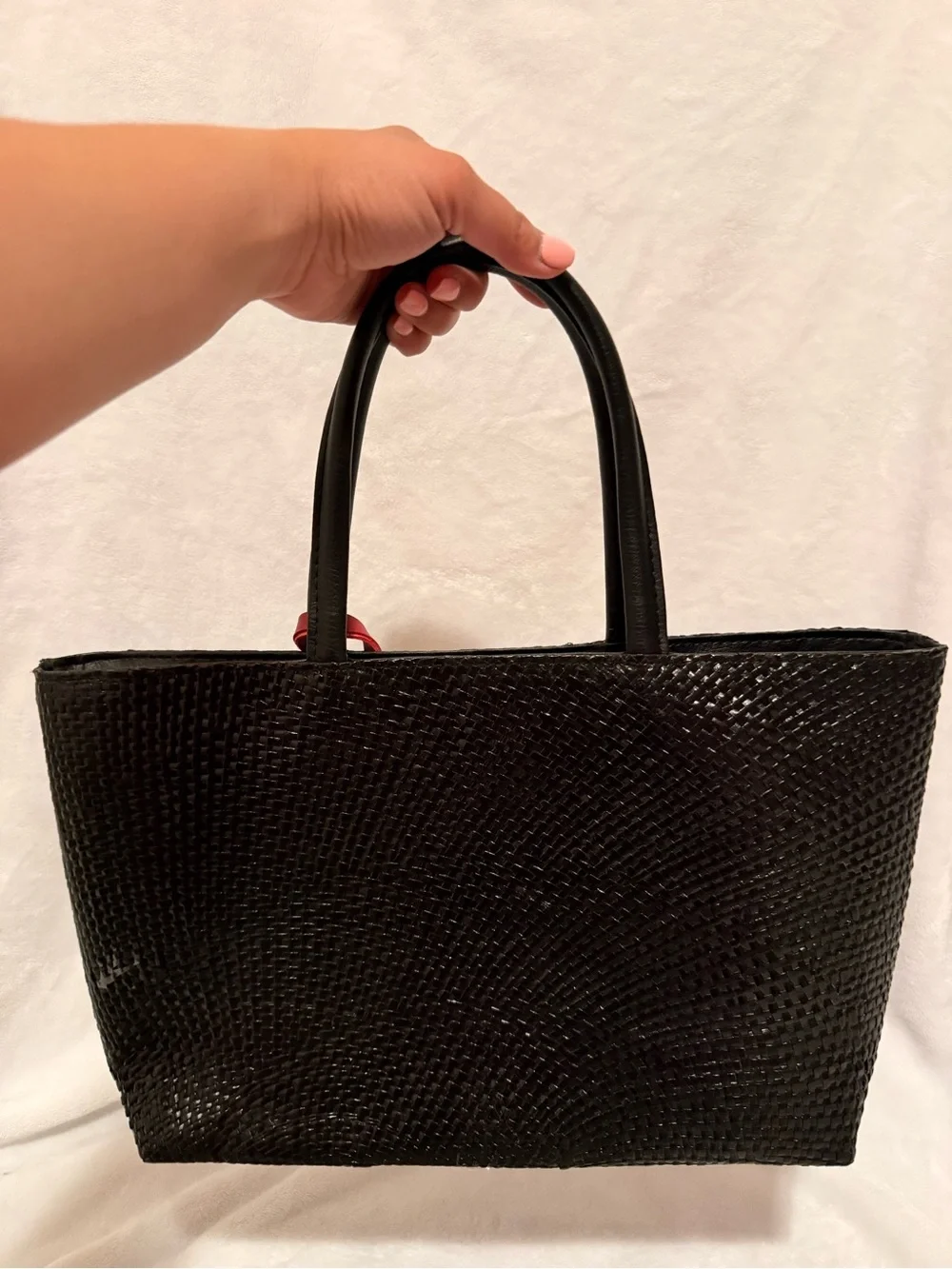 Bayong Kultura Handpainted and Handwoven Bayong Tote Bag Red Hat Lady Purse